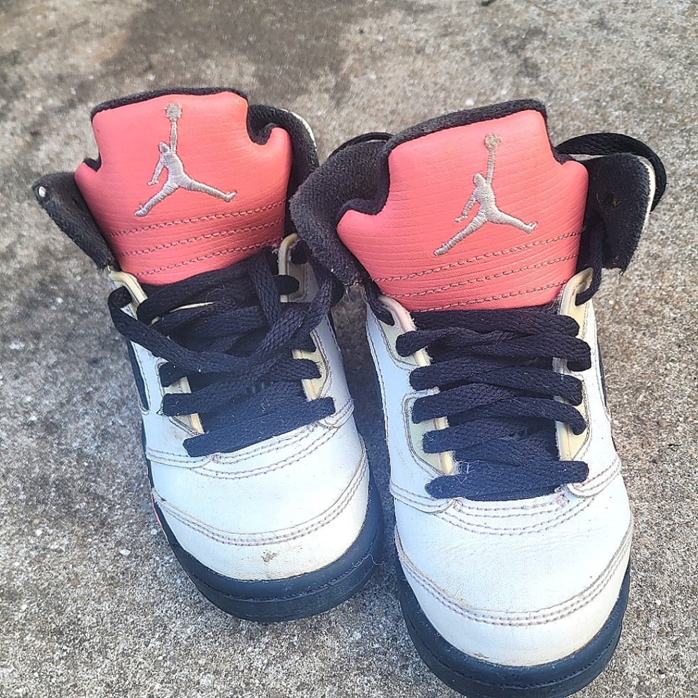 Kids Jordan 5 Retro Sun Blush 11c
